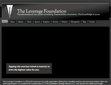 Tablet Screenshot of leveragefoundation.com